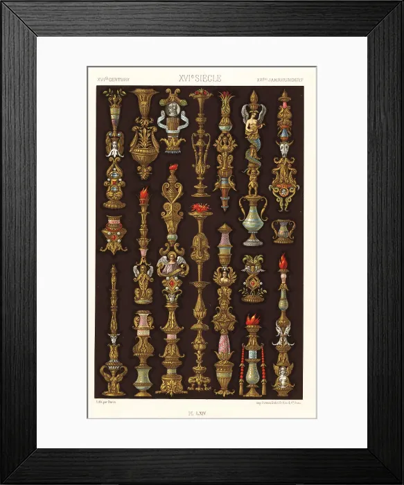 Framed Print : Renaissance art: paintings on manuscripts, 16th century Framed Print : Renaissance art: paintings on manuscripts, 16th century