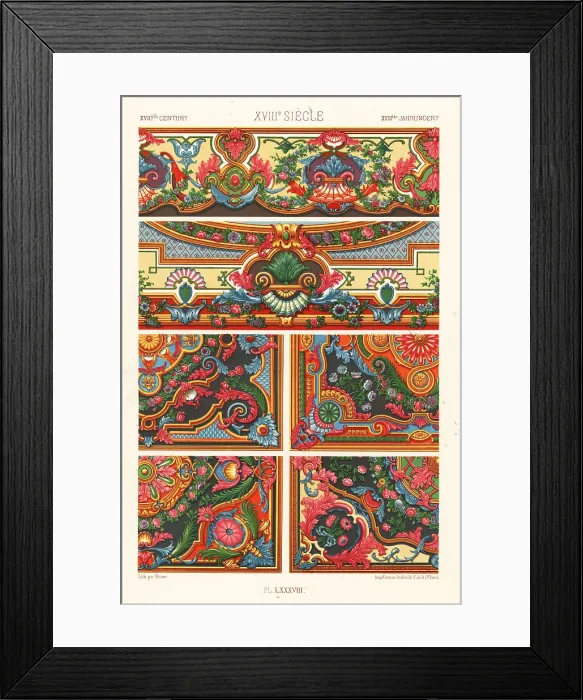 Framed Print : Tapestries by Robert de Cotte, 18th century