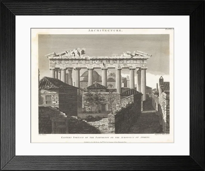 Framed Print : Eastern portico of the Parthenon on the Acropolis of Athens, Gre Framed Print : Eastern portico of the Parthenon on the Acropolis of Athens, Gre