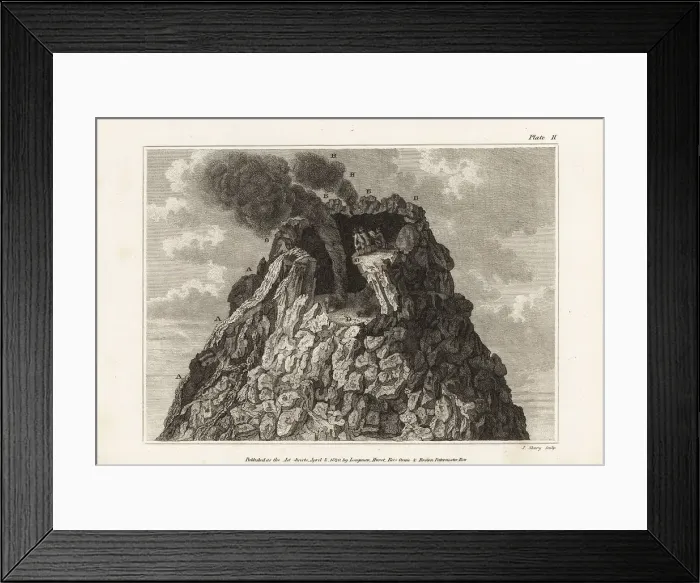 Framed Print : Views of the volcano Mount Etna erupting Framed Print : Views of the volcano Mount Etna erupting
