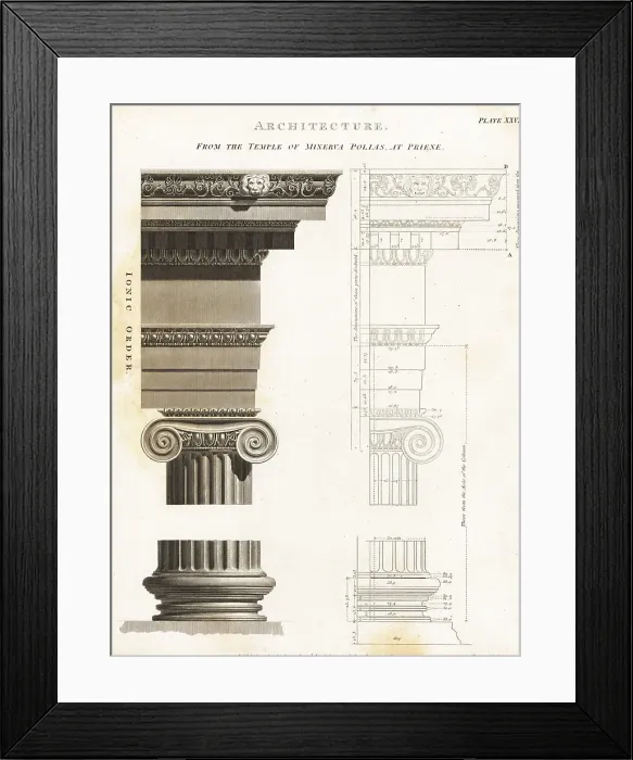 Framed Print : Pillar and capital of theTemple of Athena Polias in Priene Framed Print : Pillar and capital of theTemple of Athena Polias in Priene