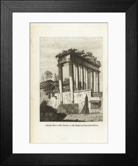 Framed Print : Outside the ruins of the Temple of Concord, Rome Framed Print : Outside the ruins of the Temple of Concord, Rome