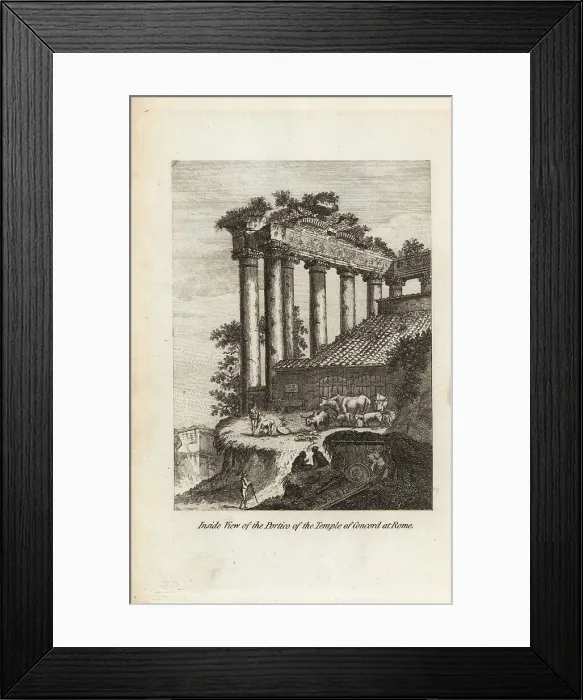 Framed Print : Inside the ruins of the Temple of Concord, Rome Framed Print : Inside the ruins of the Temple of Concord, Rome