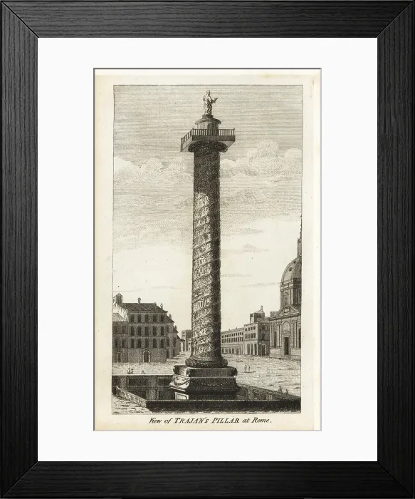 Framed Print : View of Trajan's Column, Rome, in the 18th century Framed Print : View of Trajan's Column, Rome, in the 18th century