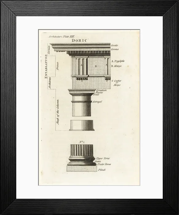 Framed Print : Example of the Doric order, Theatre of Marcellus, Rome Framed Print : Example of the Doric order, Theatre of Marcellus, Rome