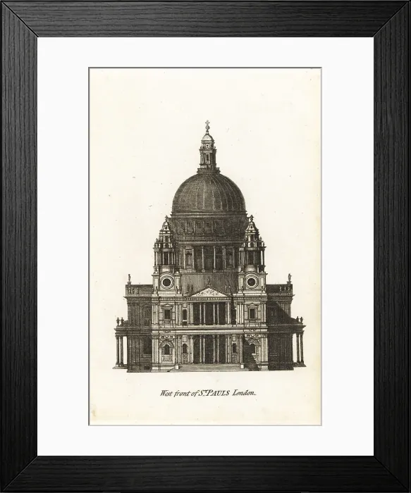 Framed Print : West front of St Paul's Cathedral, London Framed Print : West front of St Paul's Cathedral, London
