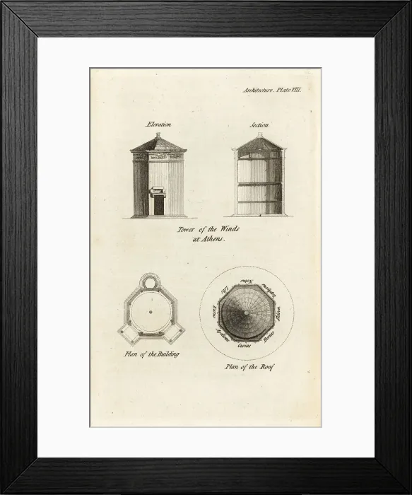 Framed Print : The Tower of the Winds at Athens Framed Print : The Tower of the Winds at Athens