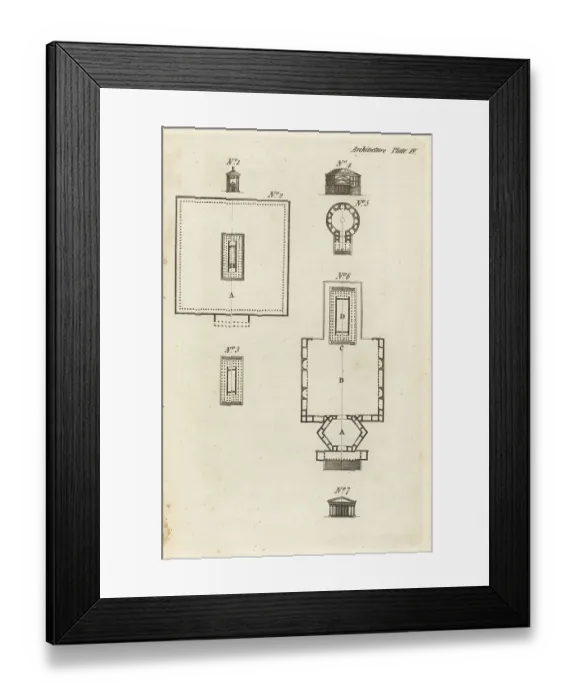 Framed Print : Roman octagonal and dipteral temples Framed Print : Roman octagonal and dipteral temples