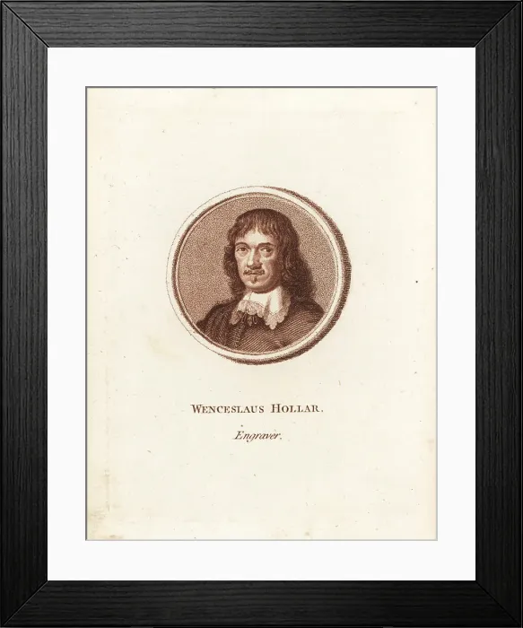 Framed Print : Wenceslaus Hollar, Bohemian engraver Framed Print : Wenceslaus Hollar, Bohemian engraver