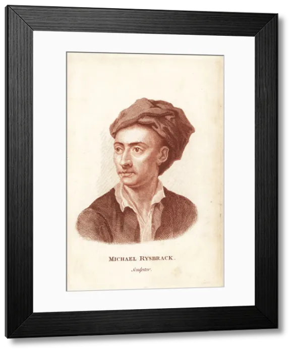 Framed Print : John Michael Rysbrack, Flemish Baroque sculptor Framed Print : John Michael Rysbrack, Flemish Baroque sculptor