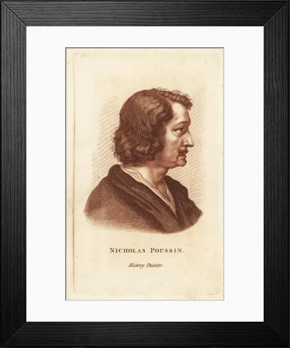 Framed Print : Nicolas Poussin, French history painter Framed Print : Nicolas Poussin, French history painter