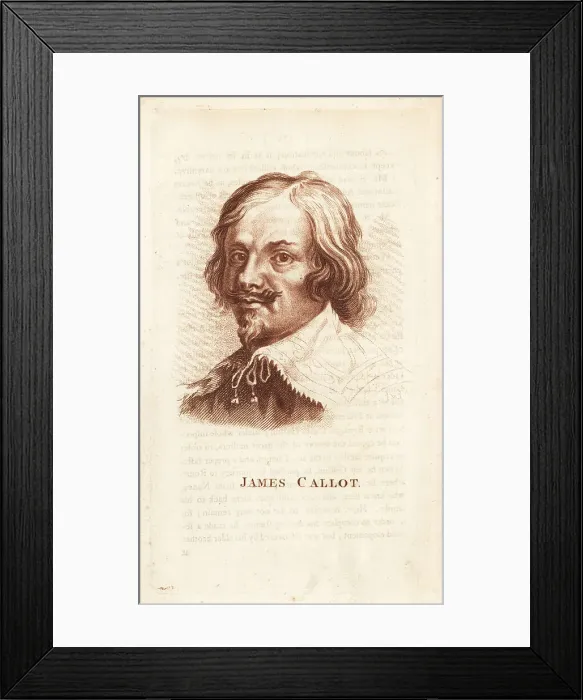 Framed Print : James Callot, Baroque printmaker and draftsman Framed Print : James Callot, Baroque printmaker and draftsman