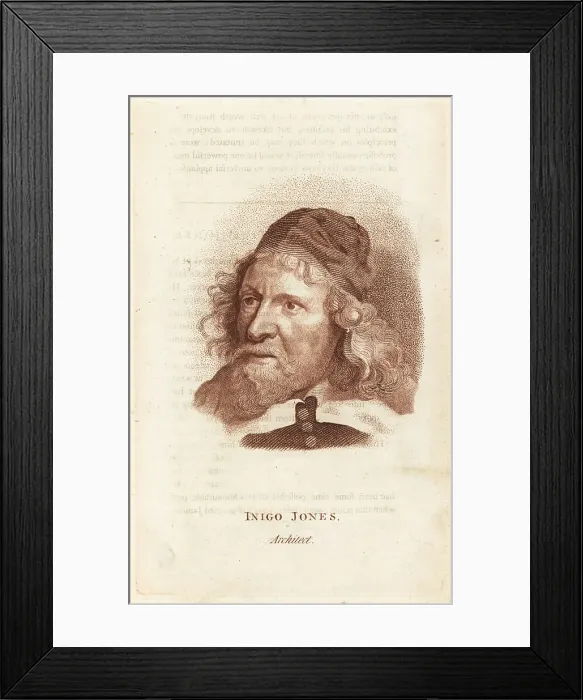 Framed Print : Inigo Jones, English architect Framed Print : Inigo Jones, English architect