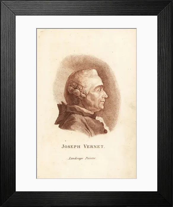 Framed Print : Claude-Joseph Vernet, French landscape painter Framed Print : Claude-Joseph Vernet, French landscape painter