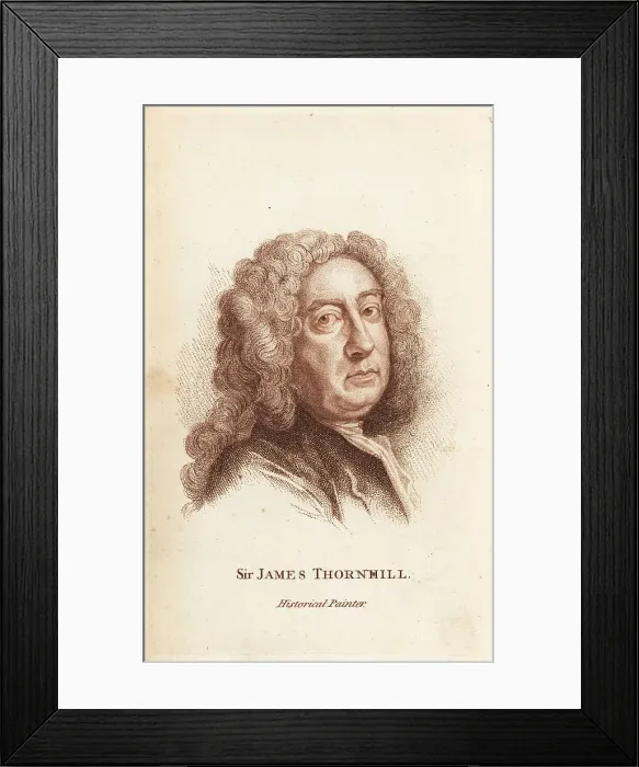 Framed Print : Sir James Thornhill, English historical painter Framed Print : Sir James Thornhill, English historical painter