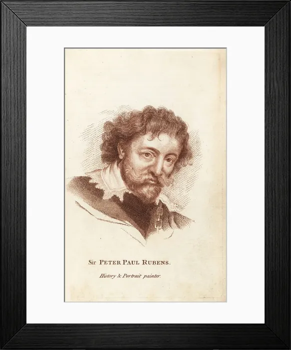 Framed Print : Sir Peter Paul Rubens, Flemish history and portrait painter Framed Print : Sir Peter Paul Rubens, Flemish history and portrait painter