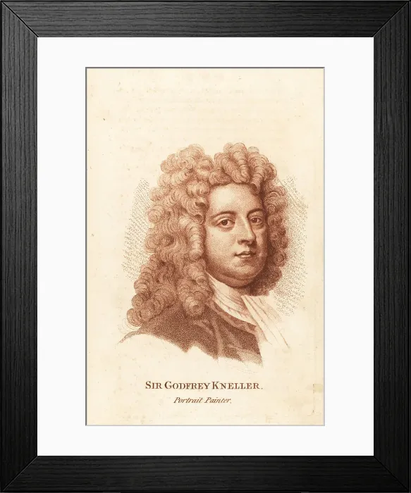 Framed Print : Sir Godfrey Kneller, English portrait painter Framed Print : Sir Godfrey Kneller, English portrait painter