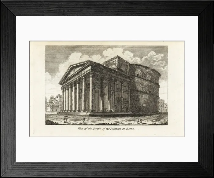 Framed Print : View of the Portico of the Pantheon at Rome, 18th century Framed Print : View of the Portico of the Pantheon at Rome, 18th century