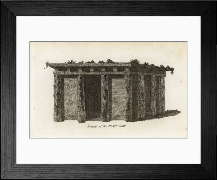 Framed Print : The origins of the Doric order Framed Print : The origins of the Doric order