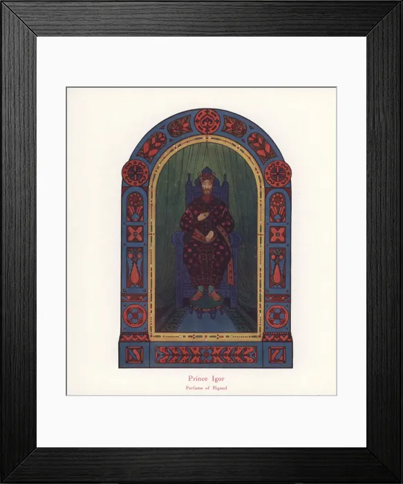 Framed Print : Promotional art for Prince Igor, a Perfume of Rigaud Framed Print : Promotional art for Prince Igor, a Perfume of Rigaud