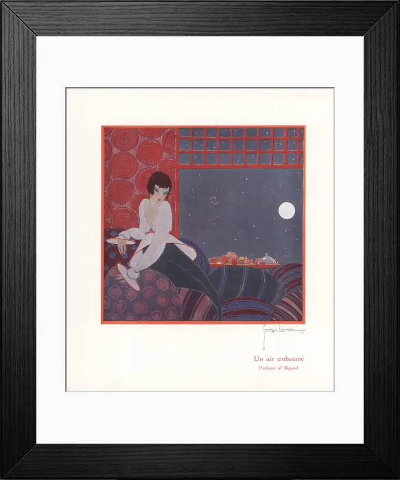 Framed Print : Promotional art for Un Air Embaume, Perfume of Rigaud Framed Print : Promotional art for Un Air Embaume, Perfume of Rigaud