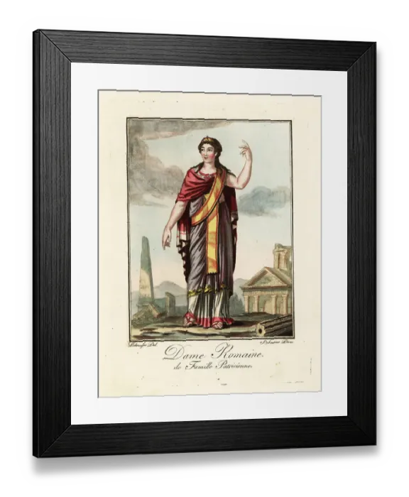 Framed Print : Roman woman from a Patrician family, ancient Rome Framed Print : Roman woman from a Patrician family, ancient Rome