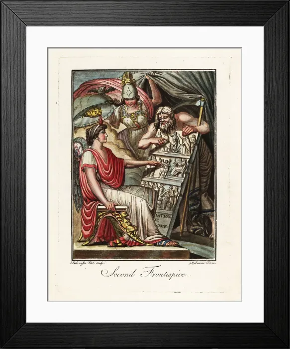 Framed Print : Allegorical figure of Rome instructed by Time and Minerva Framed Print : Allegorical figure of Rome instructed by Time and Minerva