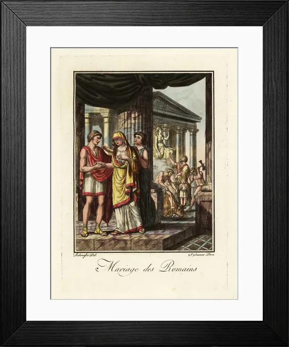 Framed Print : A wedding ceremony in ancient Rome Framed Print : A wedding ceremony in ancient Rome