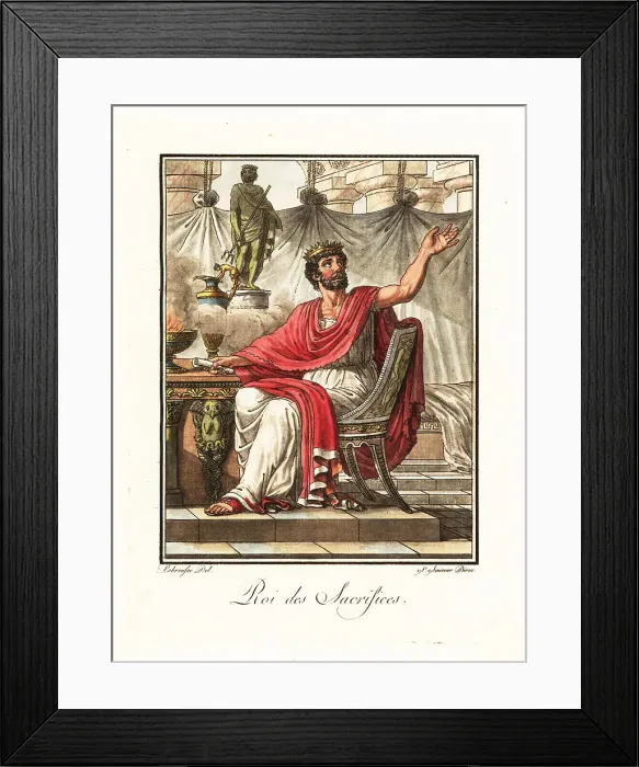 Framed Print : Rex sacrificulus or king of sacrifices, ancient Rome Framed Print : Rex sacrificulus or king of sacrifices, ancient Rome