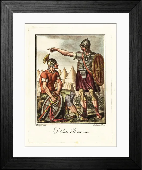 Framed Print : Praetorian Guards, ancient Rome Framed Print : Praetorian Guards, ancient Rome