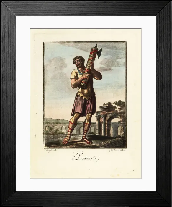 Framed Print : Lictor with fasces, ancient Rome Framed Print : Lictor with fasces, ancient Rome