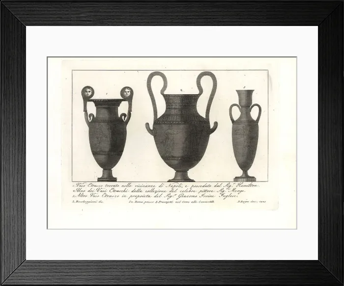 Framed Print : Etruscan vases Framed Print : Etruscan vases