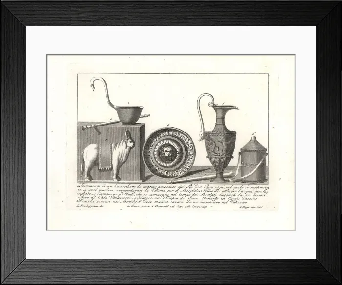 Framed Print : Roman sacrificial paraphernalia Framed Print : Roman sacrificial paraphernalia