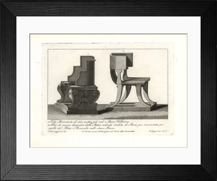 Framed Print : Chairs in the Vatican Museum Framed Print : Chairs in the Vatican Museum