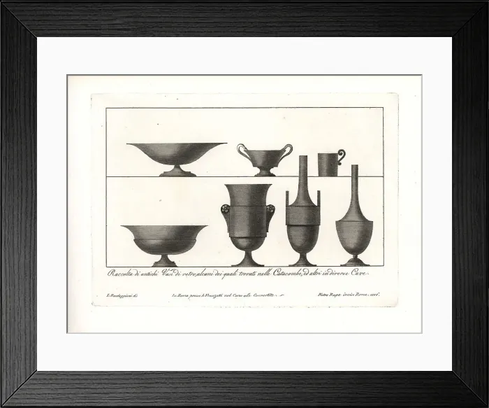 Framed Print : Ancient Roman glass vases Framed Print : Ancient Roman glass vases