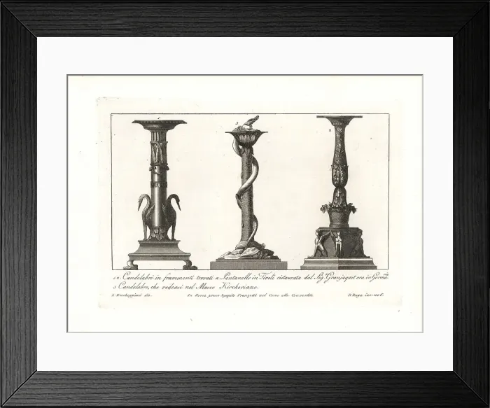 Framed Print : Ancient Roman candelabra Framed Print : Ancient Roman candelabra