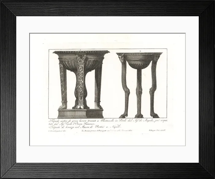 Framed Print : Ancient Roman tripods Framed Print : Ancient Roman tripods