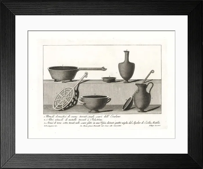 Framed Print : Roman tools and household utensils Framed Print : Roman tools and household utensils