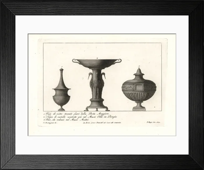 Framed Print : Ancient Roman vases and cup Framed Print : Ancient Roman vases and cup