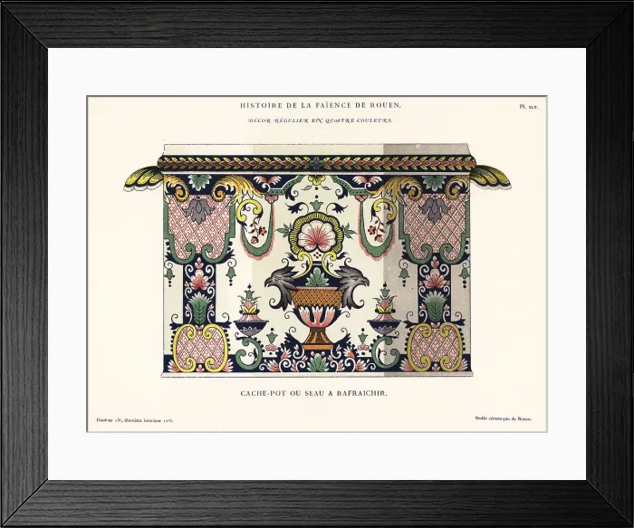 Framed Print : Planter or ice bucket in four colours, Rouen Framed Print : Planter or ice bucket in four colours, Rouen