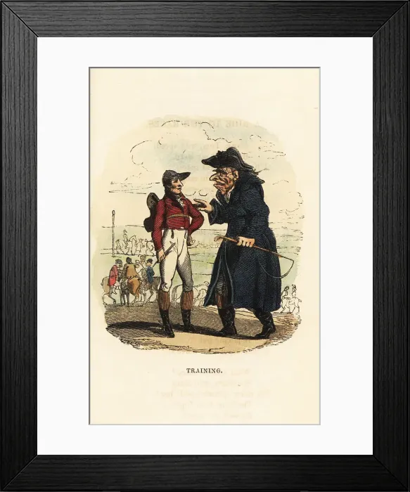 Framed Print : A Georgian horse owner talks to his jockey at the Ascot Races Framed Print : A Georgian horse owner talks to his jockey at the Ascot Races