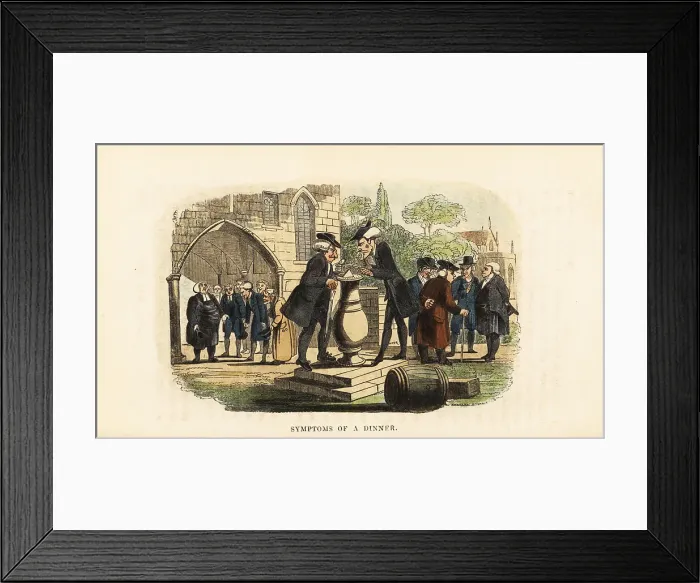 Framed Print : Two Georgian rectors in a churchyard in Oxford Framed Print : Two Georgian rectors in a churchyard in Oxford