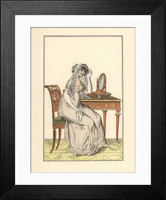 Framed Print : Women's fashions, French Revolutionary era, Paris, 1800 Framed Print : Women's fashions, French Revolutionary era, Paris, 1800