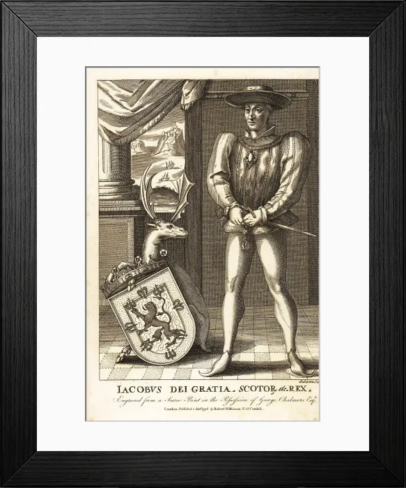 Framed Print : Portrait of King James II, of Scotland, 1430-1460 Framed Print : Portrait of King James II, of Scotland, 1430-1460