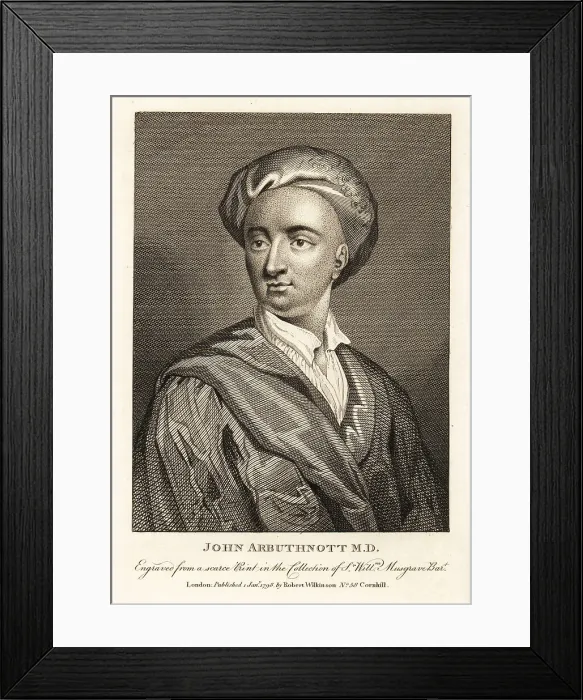 Framed Print : John Arbuthnot, Scottish physician, satirist and polymath, 1667 Framed Print : John Arbuthnot, Scottish physician, satirist and polymath, 1667