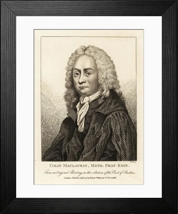 Framed Print : Colin Maclaurin, Scottish child prodigy and mathematician Framed Print : Colin Maclaurin, Scottish child prodigy and mathematician