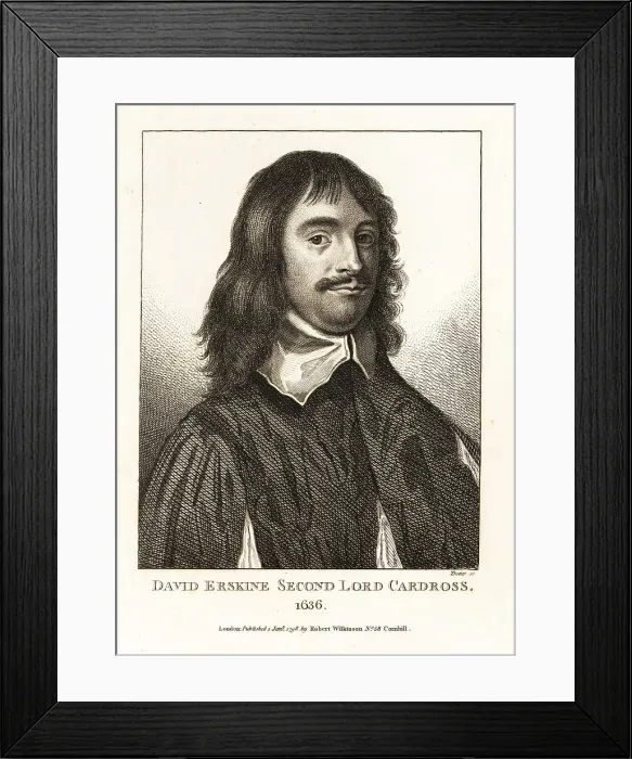 Framed Print : David Erskine, Second Lord Cardross, 1616-1671 Framed Print : David Erskine, Second Lord Cardross, 1616-1671