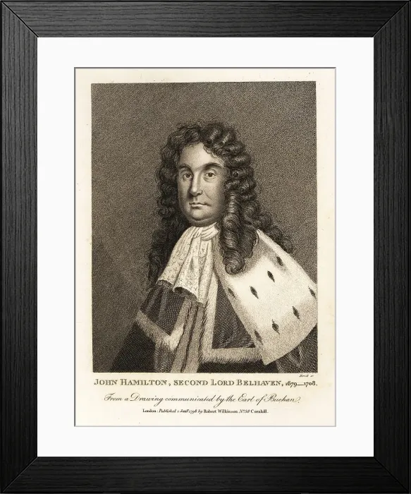 Framed Print : John Hamilton, Second Earl Belhaven, 1656-1708 Framed Print : John Hamilton, Second Earl Belhaven, 1656-1708