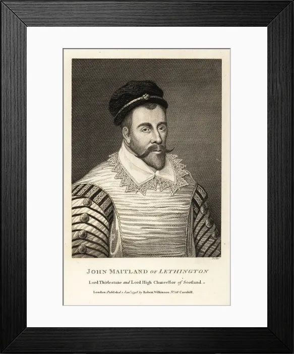 Framed Print : John Maitland, 1st Lord Maitland of Thirlestane (1537-1595) Framed Print : John Maitland, 1st Lord Maitland of Thirlestane (1537-1595)
