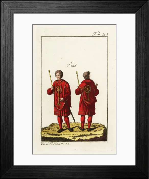 Framed Print : Young herald in formal robes Framed Print : Young herald in formal robes